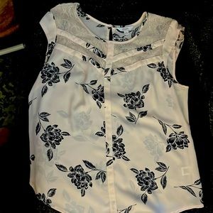 Large light pink floral blouse